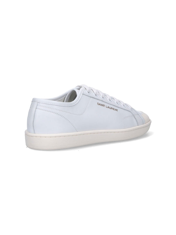 Saint Laurent White Low Top Sneakers