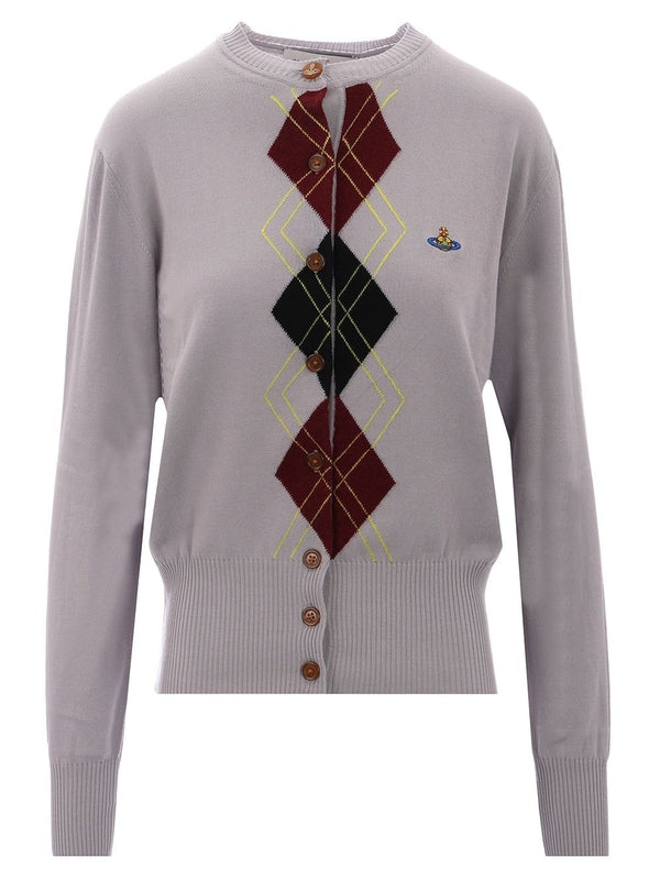 Argyle Crewneck Cardigan