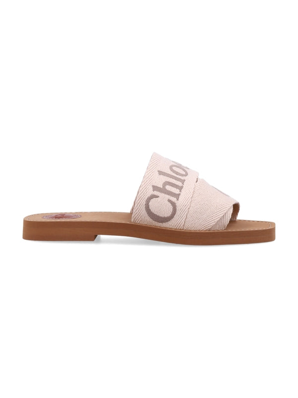 Woody Logo Band Flat Sandals