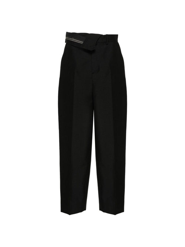 Asymmetric Panel Mohair Wool
  Pants