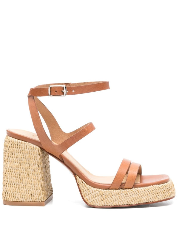Castaner Brown Sandals Heel
