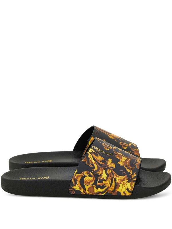 Versace Grey Slides