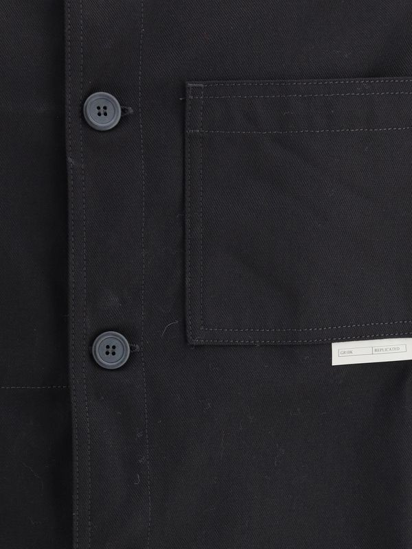 Double Pocket Cotton Blend Jacket