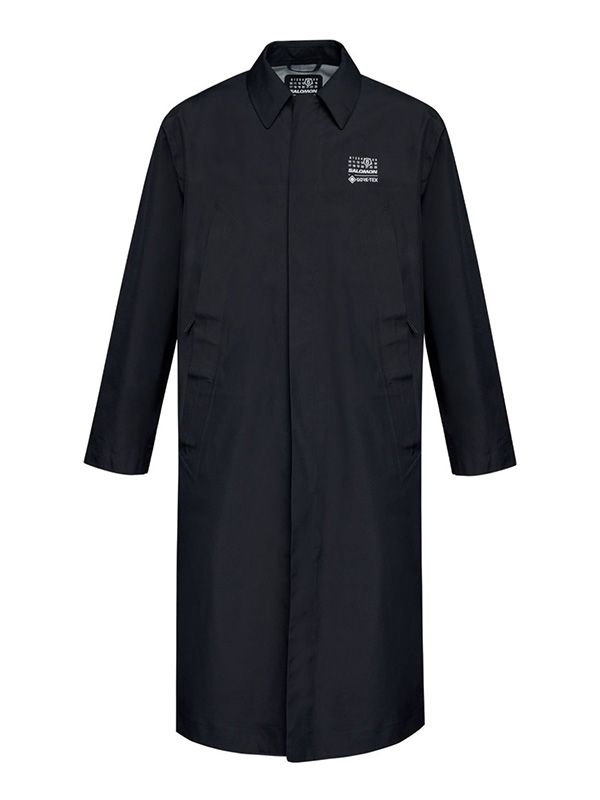 SALOMON Numbering Logo Detail Trench Coat