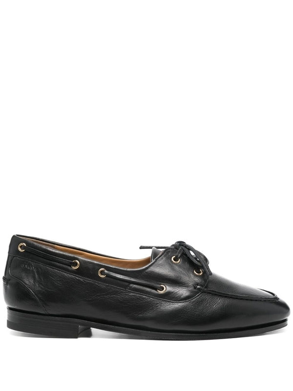 Bally Black Boat Shoes