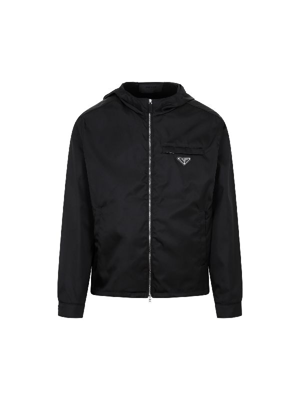 Triangle Logo Re-Nylon Hooded
  Jacket