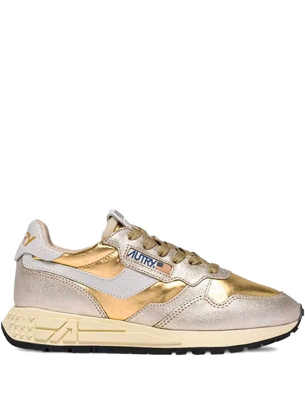Autry Gold Low Top Sneakers