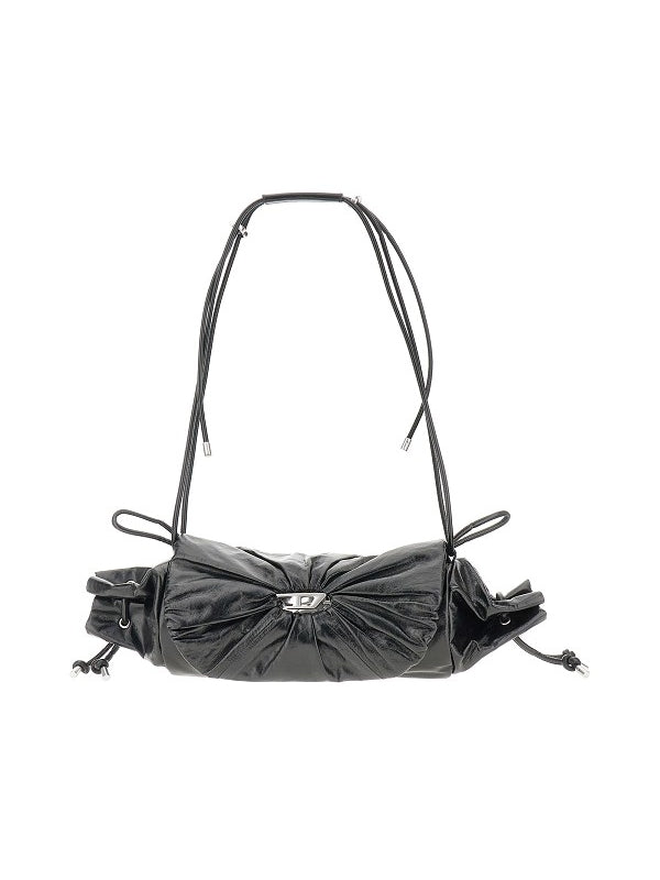 皱褶 D 徽标皮革
斜挎包