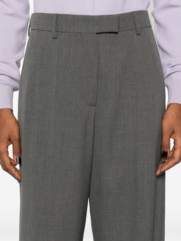 Wool Blend Tailored Pants