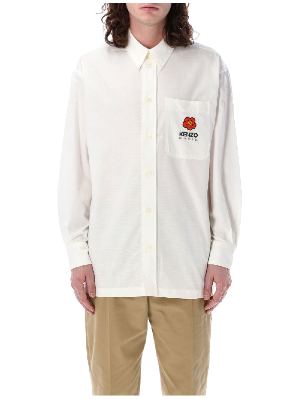 KENZO - Bokeh Flower Logo Pocket Shirt - Jente