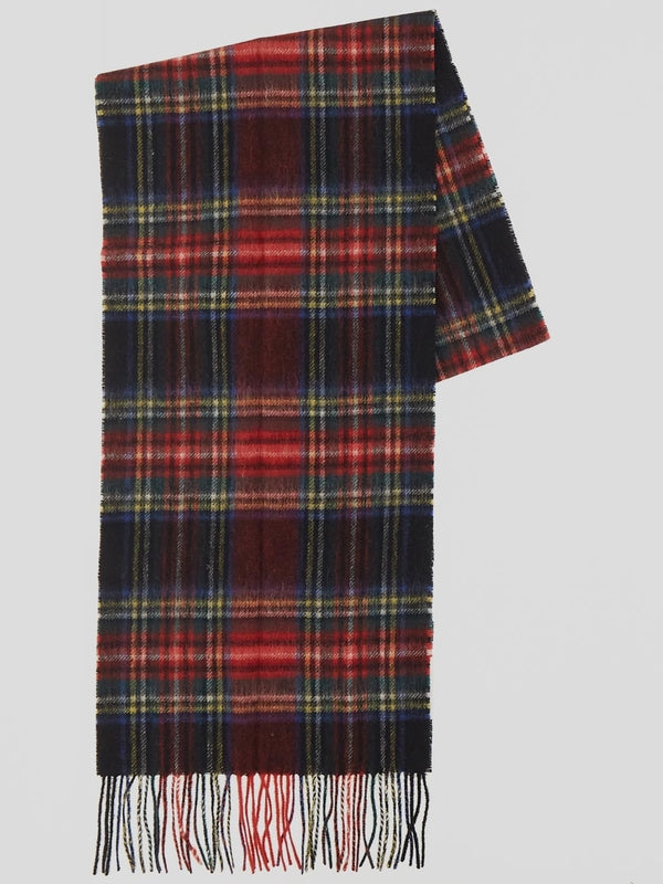 Tartan Check Wool Cashmere Scarf