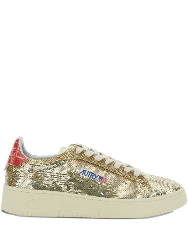 Autry Gold Low Top Sneakers