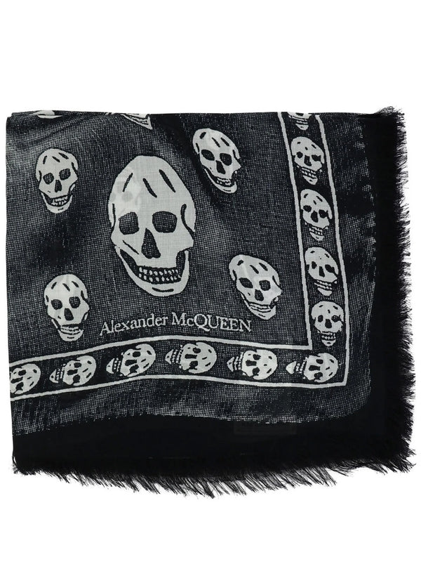 Alexander Mcqueen Black Other Fabric Mufflers