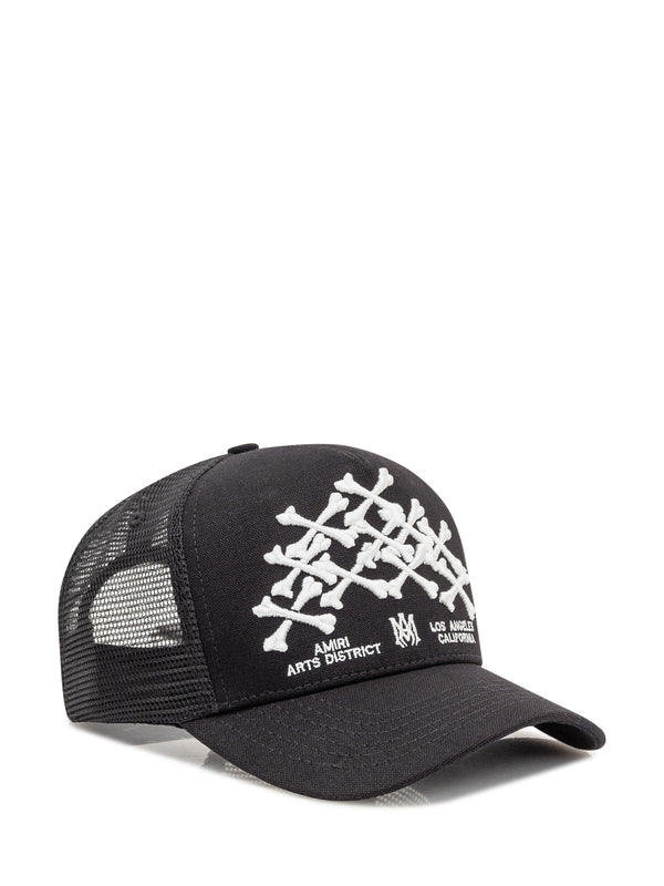 Bones Embroidery Mesh Ball Cap