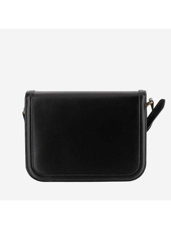 9to5 Logo Flap Leather Shoulder Bag