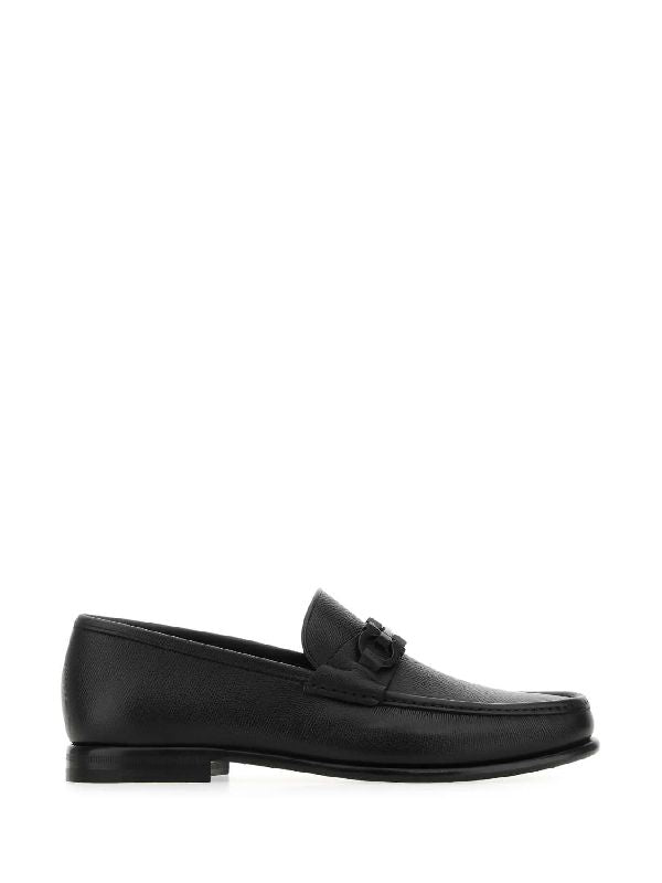 Double Gancini Calfskin Loafers