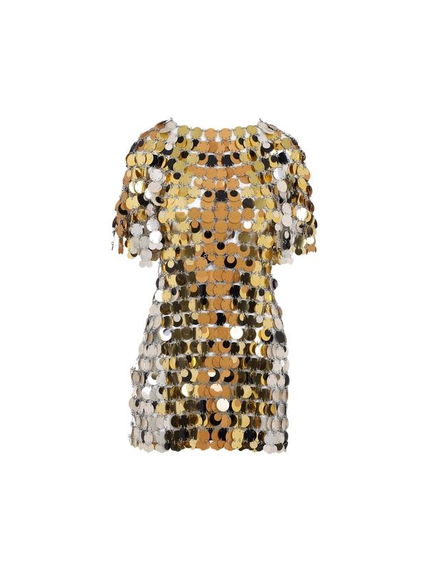 Allover Sequin Embellished Mini Dress