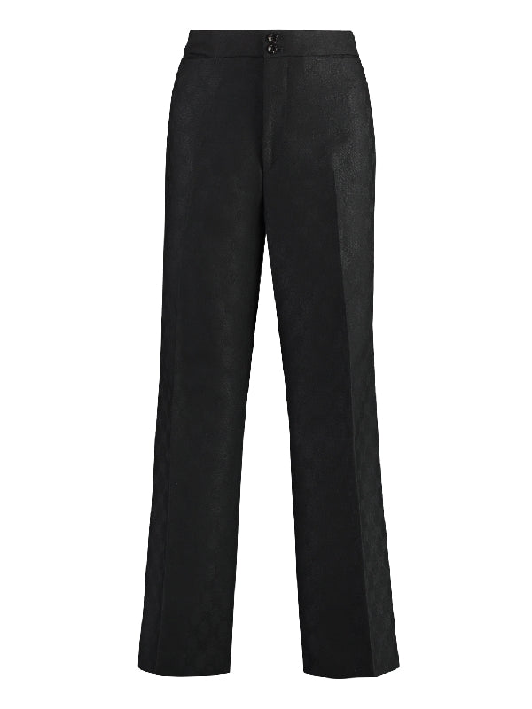 GG Jacquard Wool Pants