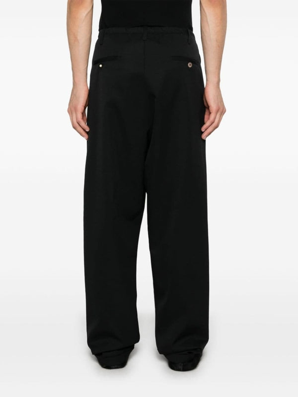 Pleated Banding Wool Pants