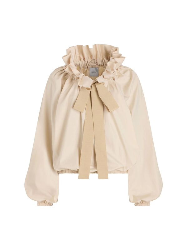 Iconic Drawstring Poplin
  Blouse