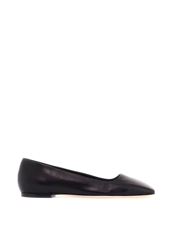 Matti Square Toe Leather Flat Shoes