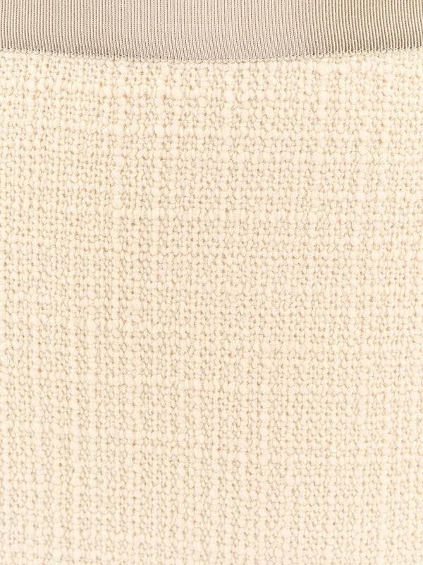 Wool Blend Tweed Skirt