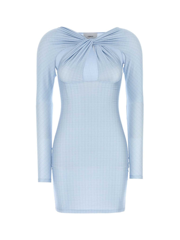 Twist detail mini dress