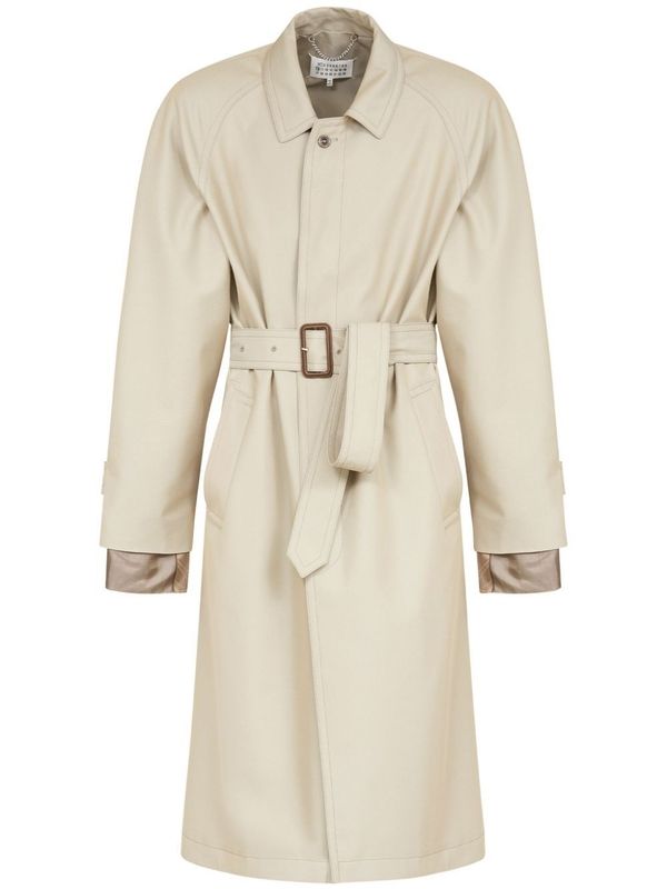 Belt Cotton Blend Trench Coat