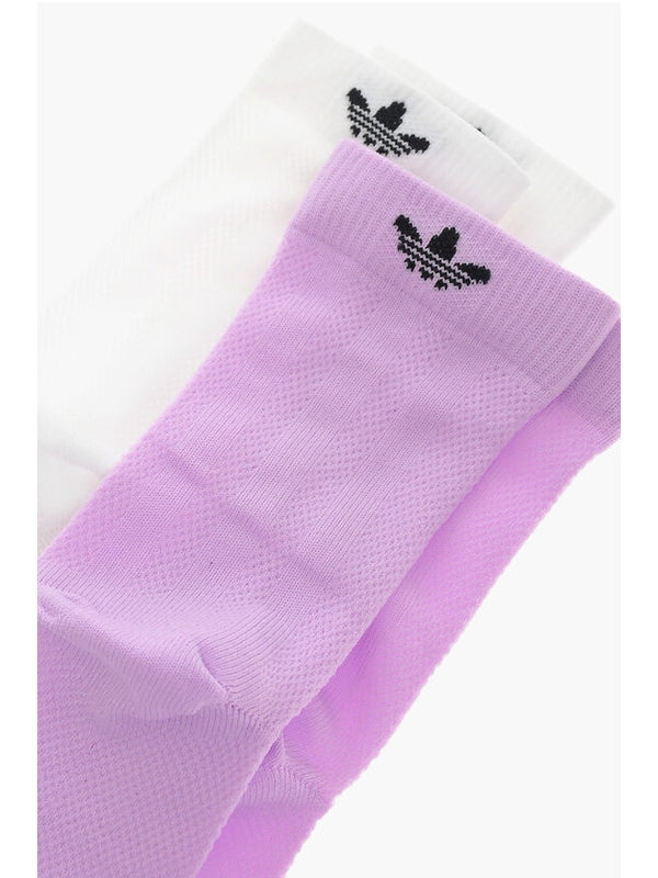 Adidas Purple White Socks