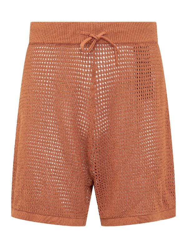 Openwork Knit Banding Shorts