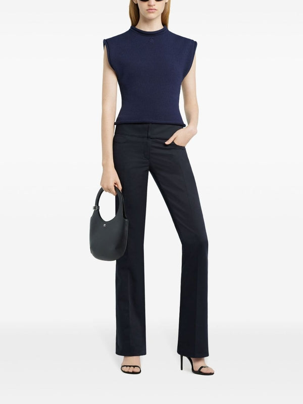 Chest Logo Sleeveless Knit