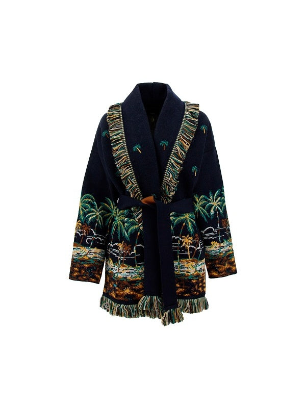 Hawaii Fringe Cashmere Cardigan