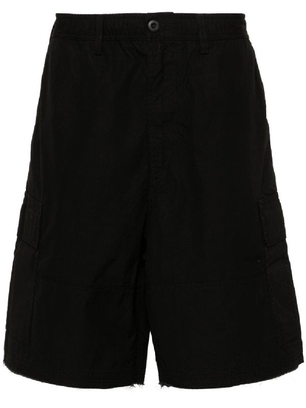 Logo Patch Cotton Bermuda Shorts