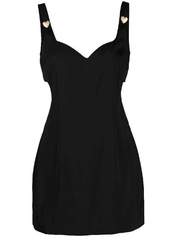 Heart Detail Cutout Mini Dress