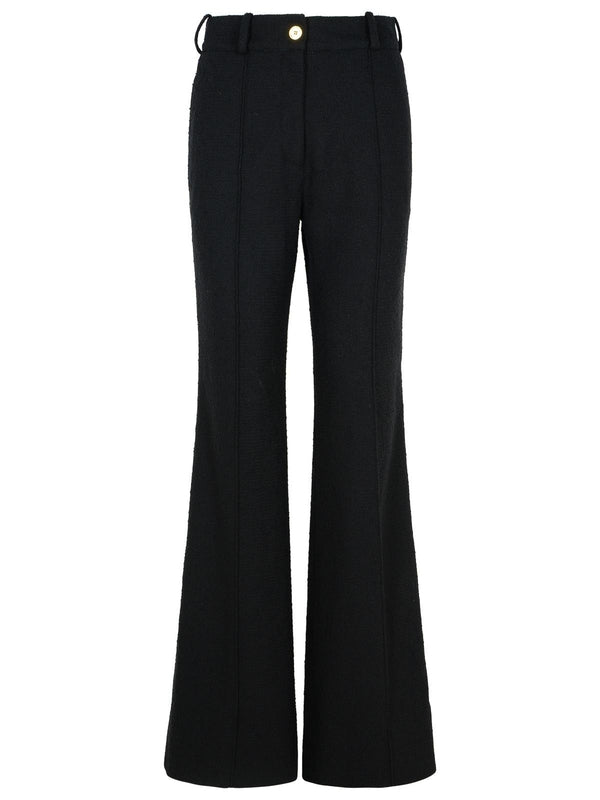 Wool Blend Flare Pants