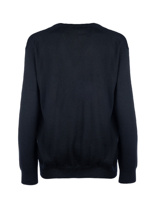 Chest Logo Cashmere Knit