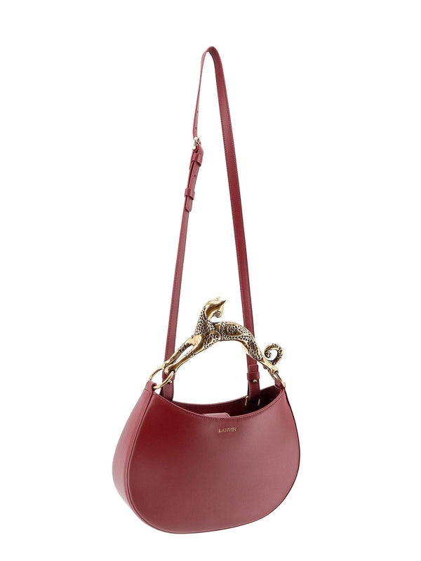 Cat Handle Leather Tote Bag