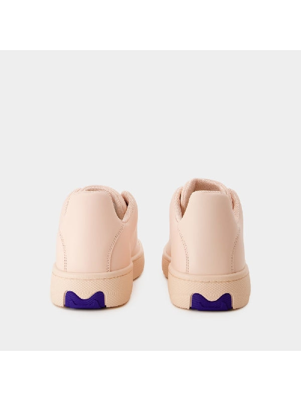 Bubble Calfskin Lace-Up Sneakers