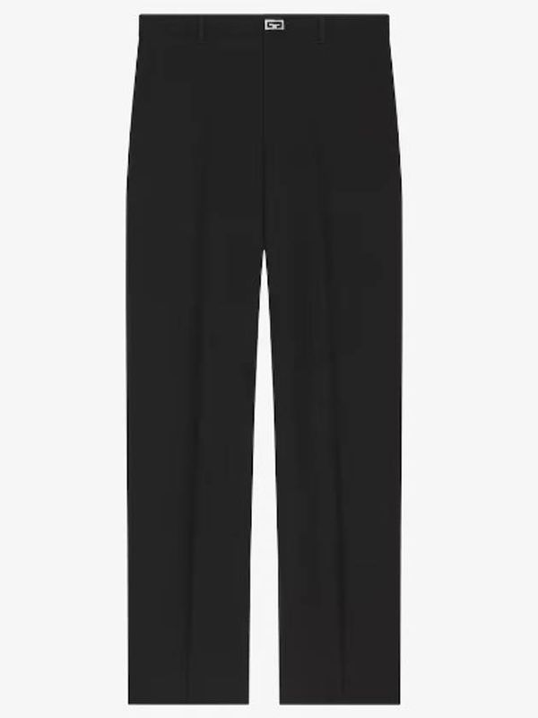 4G Logo Buckle Wool Tailored Pants