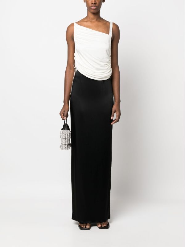 Asymmetric Draped Sleeveless Top