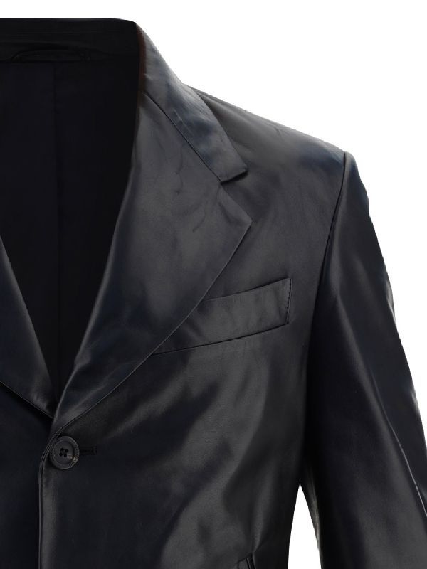 Nappa Leather Slim Fit Single Jacket