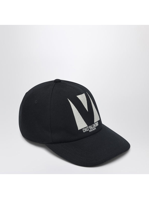 Chez Embroidered Logo Baseball Cap