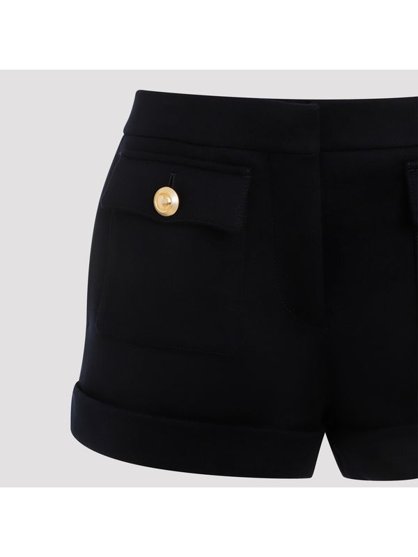 Wool Cashmere Mini Shorts