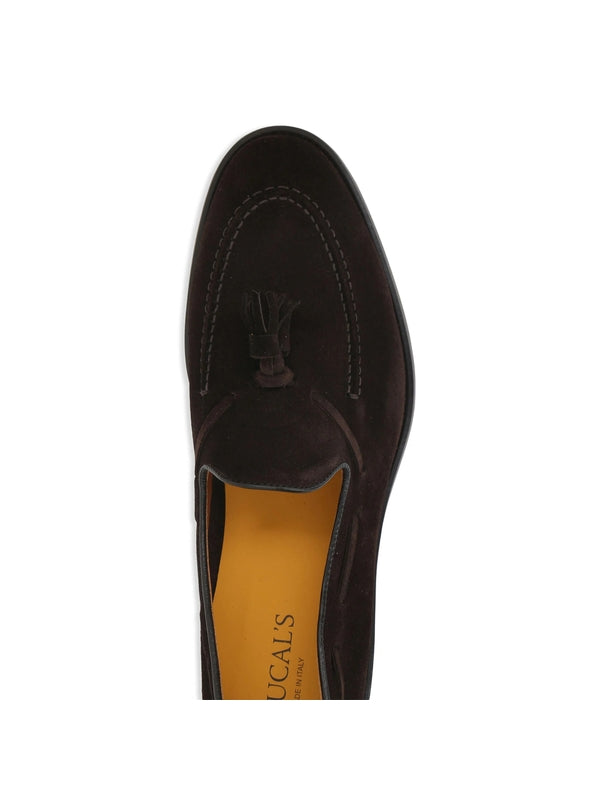 Tassel Detail Suede Loafers