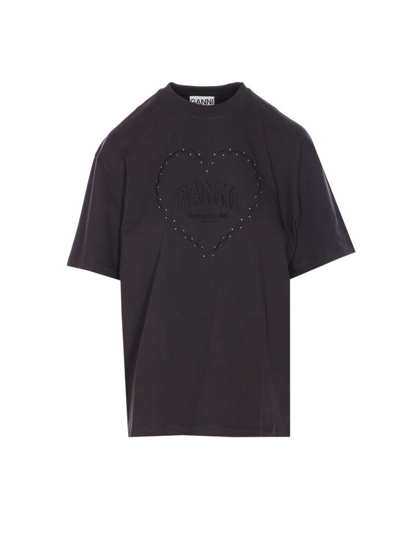 Logo Patch Cotton Short Sleeve T-shirt