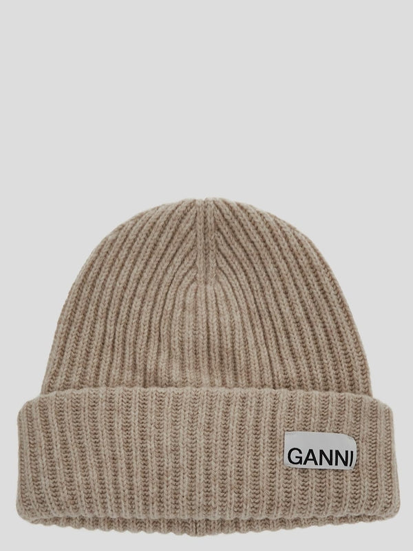 Logo Patch Wool Blend Beanie