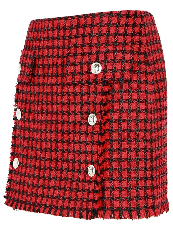 Wool Blend Mini Skirt