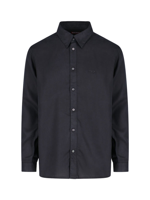 DIESEL - S Simply C Logo Embroidered Shirt - Jente
