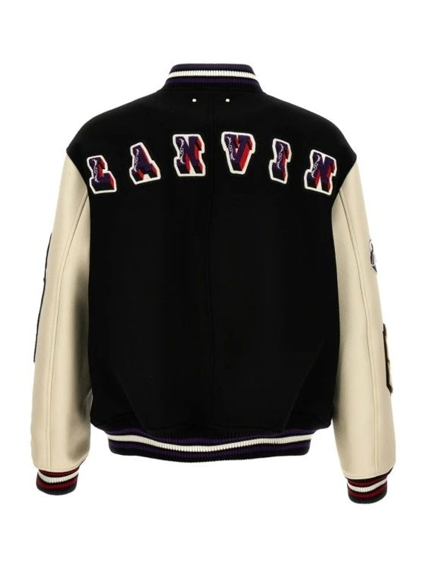 Applique Patch Varsity Jacket