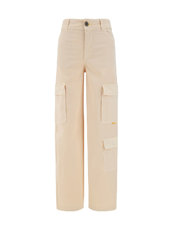 Straight Cotton Cargo
  Pants